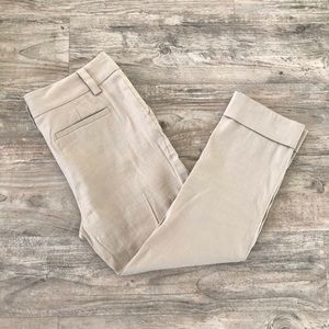 Alice + Olivia Beige Ankle Pants